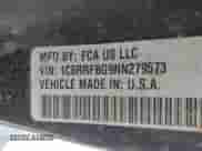 2022 Ram 1500 Big Horn with VIN 1C6RRFBG9NN279573, listed as a IAAI auction lot 41692350 with 48,587 mi miles and . Bid and sale history available at DreamBid. Image 9.