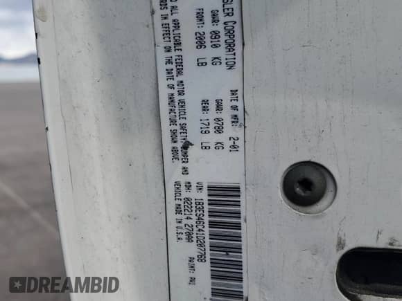 2001 Dodge Neon Highline z VIN 1B3ES46C41D207768, wystawiony jako Copart lot #71912564 z przebiegiem 198 221 mil mil oraz Szkoda całkowita • Salvage title. Historia ofert i sprzedaży dostępna na DreamBid. Obrazek 14.