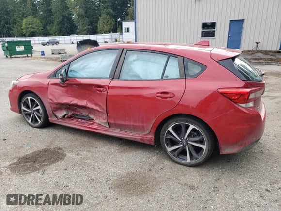 2020 Subaru Impreza Special Sports with VIN 4S3GTAL69L3725496, listed as a Copart auction lot 69521605 with 19,936 mi miles and Salvage title. Bid and sale history available at DreamBid. Image 2.