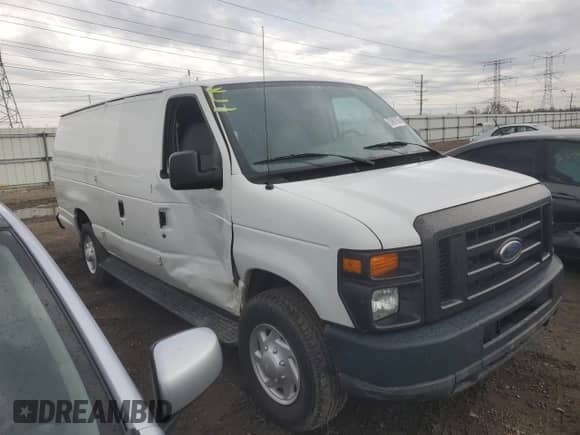 2008 Ford Econoline Cargo with VIN 1FTSS34S78DB56251, listed as a Copart auction lot 53987935 with 51,886 mi miles and Salvage title. Bid and sale history available at DreamBid. Image 4.