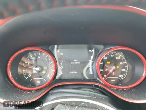 2017 Jeep Compass Trailhawk with VIN 3C4NJDDBXHT688190, listed as a Copart auction lot 63299085 with 104,758 mi miles and Clean title. Bid and sale history available at DreamBid. Image 9.