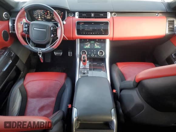 2020 Land Rover Range Rover Sport SVR with VIN SALWZ2RE8LA744530, listed as a Copart auction lot 41505315 with 33,128 mi miles and Salvage title. Bid and sale history available at DreamBid. Image 8.