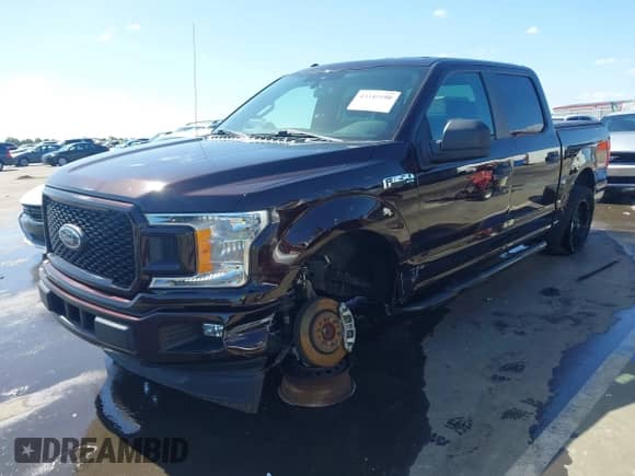 2019 Ford F-150 XL with VIN 1FTEW1CP4KKC27895, listed as a IAAI auction lot 43342180 with 97,144 mi miles and . Bid and sale history available at DreamBid. Image 2.