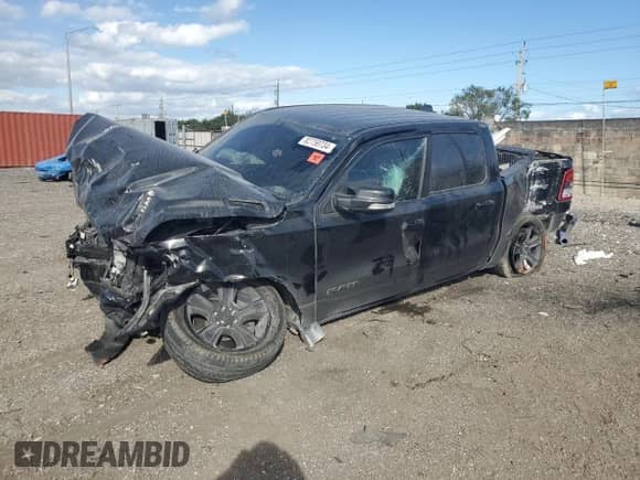 2020 Ram 1500 Big Horn z VIN 1C6RREFGXLN338132, wystawiony jako Copart lot #82759734 z przebiegiem 48 086 mil mil oraz Nie do naprawy • Non repairable. Historia ofert i sprzedaży dostępna na DreamBid. Obrazek 1.