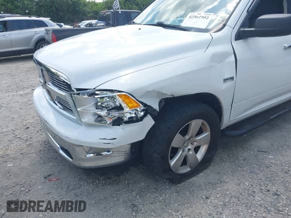 2010 Dodge 1500 SLT with VIN 1D7RB1GT2AS190354, listed as a IAAI auction lot 42561952 with 125,688 mi miles and . Bid and sale history available at DreamBid. Image 6.