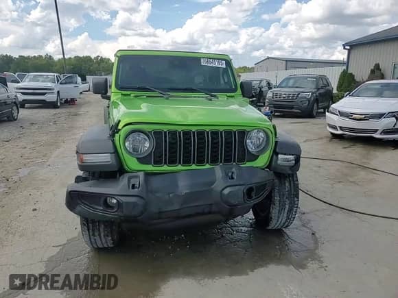 2025 Jeep Wrangler Sport S with VIN 1C4RJXN61SW537938, listed as a Copart auction lot 68645195 with 7,214 mi miles and Salvage title. Bid and sale history available at DreamBid. Image 14.