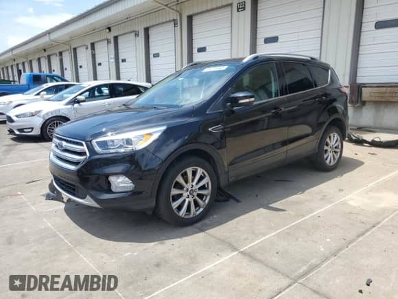 2017 Ford Escape Titanium с VIN 1FMCU0JD3HUC22843, выставлен на аукционе Copart как лот 64281665 с пробегом 155 907 миль миль и Списание • Salvage title. История ставок и продаж доступна на DreamBid. Изображение 1.