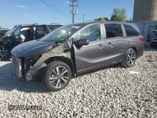 2024 Honda Odyssey Touring с VIN 5FNRL6H89RB021892, выставлен на аукционе Copart как лот 84003695 с пробегом 33 971 миль миль и Списание • Salvage title. История ставок и продаж доступна на DreamBid. Изображение 1.