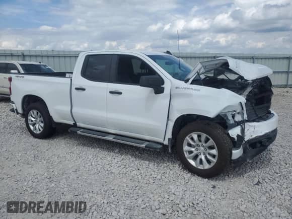 2021 Chevrolet Silverado 1500 Custom with VIN 1GCRYBEK0MZ225378, listed as a Copart auction lot 54928785 with Not provided miles and Non repairable. Bid and sale history available at DreamBid. Image 4.