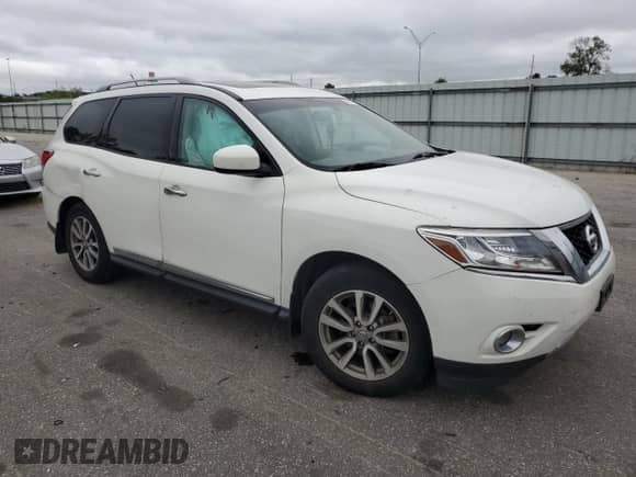 2014 Nissan Pathfinder SL with VIN 5N1AR2MM8EC601158, listed as a Copart auction lot 80143885 with 196,188 mi miles and Salvage title. Bid and sale history available at DreamBid. Image 4.