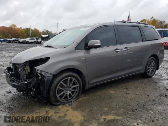 2016 Toyota Sienna Limited Premium with VIN 5TDDK3DC7GS141401, listed as a Copart auction lot 87085125 with 136,448 mi miles and Salvage title. Bid and sale history available at DreamBid. Image 1.