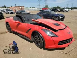 2014 Chevrolet Corvette Z51 3LT z VIN 1G1YM3D72E5131658, wystawiony jako Copart lot #66227834 z przebiegiem 30 534 mil mil oraz Szkoda całkowita • Salvage title. Historia ofert i sprzedaży dostępna na DreamBid. Obrazek 4.