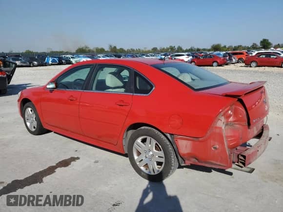 2013 Chevrolet Impala LT с VIN 2G1WB5E36D1141596, выставлен на аукционе Copart как лот 81890495 с пробегом 112 447 миль миль и Списание • Salvage title. История ставок и продаж доступна на DreamBid. Изображение 2.