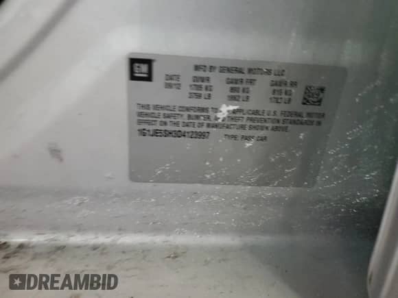 2013 Chevrolet Sonic LTZ z VIN 1G1JE5SH3D4123997, wystawiony jako Copart lot #45868825 z przebiegiem 120 913 mil mil oraz Szkoda całkowita • Salvage title. Historia ofert i sprzedaży dostępna na DreamBid. Obrazek 12.