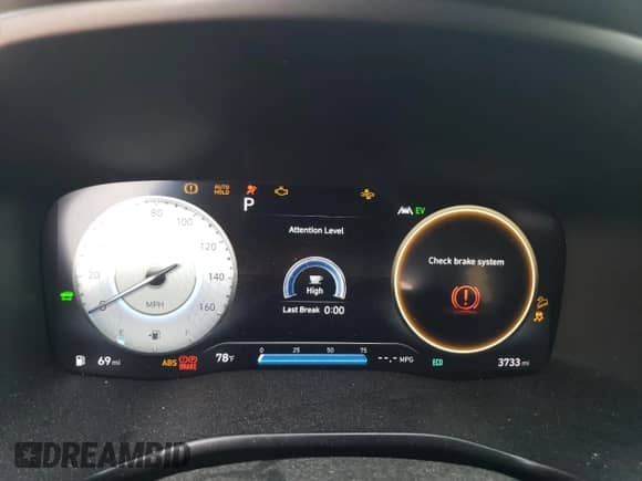 2023 Hyundai Santa Fe Blue with VIN 5NMS2DA19PH020081, listed as a Copart auction lot 67068565 with 3,733 mi miles and Salvage title. Bid and sale history available at DreamBid. Image 9.