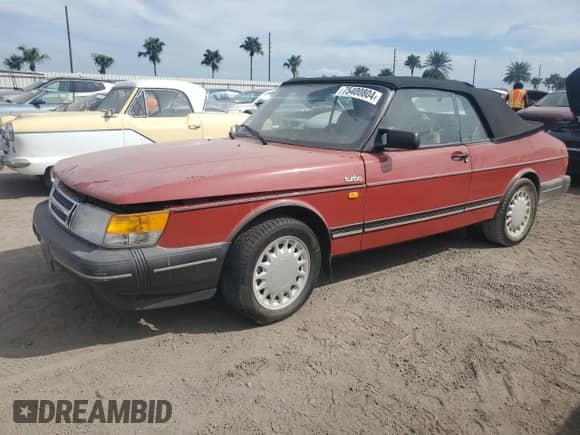1990 Saab 900 with VIN YS3AL75LXL7013883, listed as a Copart auction lot 75400804 with 165,394 mi miles and Salvage title. Bid and sale history available at DreamBid. Image 1.