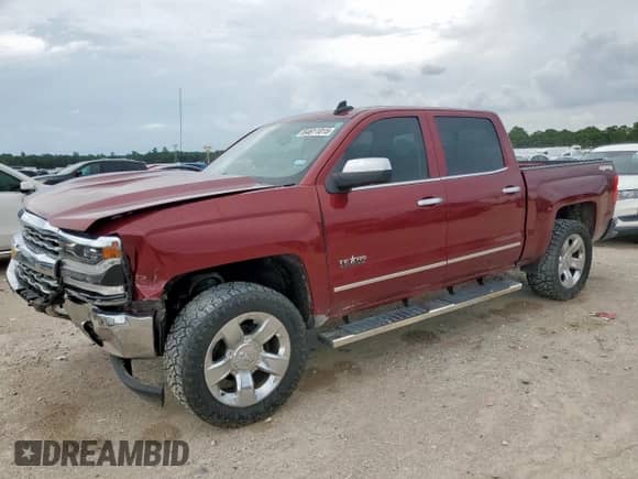 2017 Chevrolet Silverado 1500 LTZ with VIN 3GCUKSEC1HG353039, listed as a Copart auction lot 64611015 with 123,210 mi miles and Salvage title. Bid and sale history available at DreamBid. Image 1.