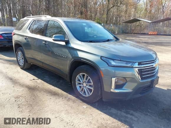 2022 Chevrolet Traverse LT Cloth с VIN 1GNEVGKW3NJ150288, выставлен на аукционе IAAI как лот 41880159 с пробегом 23 044 миль миль и . История ставок и продаж доступна на DreamBid. Изображение 1.
