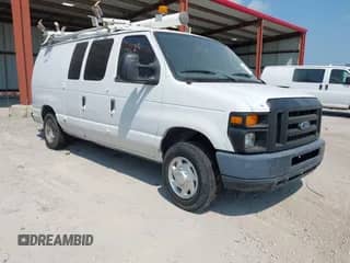 2012 Ford Econoline Cargo Commercial with VIN 1FTNE1EW0CDB13390, listed as a IAAI auction lot 42899058 with 119,855 mi miles and . Bid and sale history available at DreamBid. Image 1.