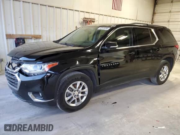 2020 Chevrolet Traverse LT Cloth z VIN 1GNERGKW5LJ158765, wystawiony jako Copart lot #82576395 z przebiegiem 92 894 mil mil oraz Szkoda całkowita • Salvage title. Historia ofert i sprzedaży dostępna na DreamBid. Obrazek 1.