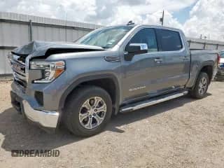 2021 GMC Sierra 1500 SLE with VIN 3GTP8BEK2MG207908, listed as a Copart auction lot 70542535 with 56,656 mi miles and Salvage title. Bid and sale history available at DreamBid. Image 1.