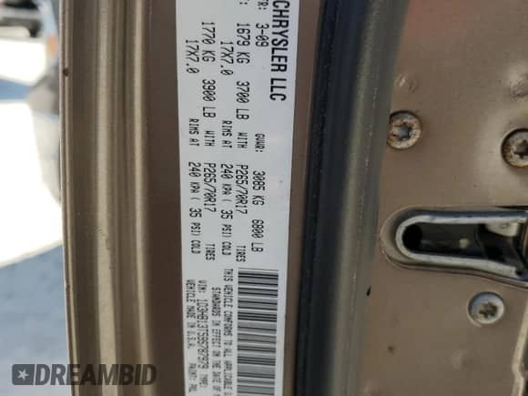 2009 Dodge 1500 SLT с VIN 1D3HB13T59S787979, выставлен на аукционе Copart как лот 73893584 с пробегом 133 948 миль миль и Списание • Salvage title. История ставок и продаж доступна на DreamBid. Изображение 12.