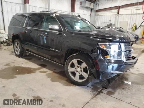 2019 Chevrolet Suburban Premier z VIN 1GNSKJKC1KR295079, wystawiony jako Copart lot #61539555 z przebiegiem 123 956 mil mil oraz Nie do naprawy • Non repairable. Historia ofert i sprzedaży dostępna na DreamBid. Obrazek 4.