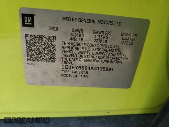 2019 Chevrolet Bolt EV LT z VIN 1G1FY6S04K4135991, wystawiony jako Copart lot #65533043 z przebiegiem 39 161 mil mil oraz . Historia ofert i sprzedaży dostępna na DreamBid. Obrazek 13.