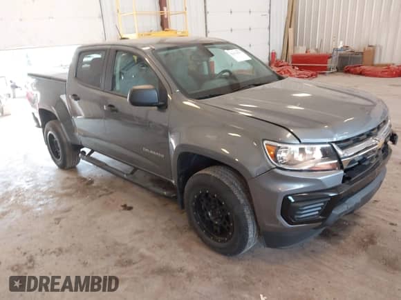 2022 Chevrolet Colorado 4WD Work Truck with VIN 1GCGTBEN8N1181467, listed as a IAAI auction lot 42411033 with 47,024 mi miles and . Bid and sale history available at DreamBid. Image 1.