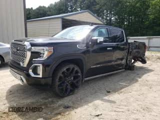 2021 GMC Sierra 1500 Denali with VIN 3GTU9FEL5MG180607, listed as a Copart auction lot 65544525 with 36,255 mi miles and Salvage title. Bid and sale history available at DreamBid. Image 1.