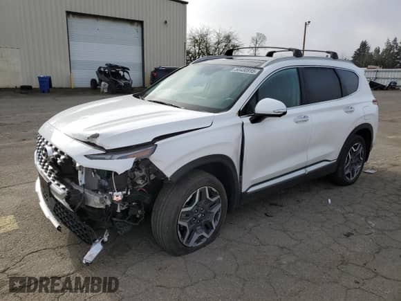 2022 Hyundai Santa Fe Limited z VIN KM8S7DA29NU029455, wystawiony jako Copart lot #50430915 z przebiegiem 20 039 mil mil oraz Szkoda całkowita • Salvage title. Historia ofert i sprzedaży dostępna na DreamBid. Obrazek 1.