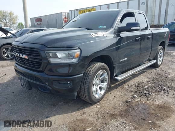 2019 Ram 1500 Big Horn with VIN 1C6SRFBT9KN658616, listed as a IAAI auction lot 42119818 with 80,876 mi miles and . Bid and sale history available at DreamBid. Image 2.