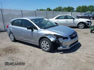 2015 Subaru Impreza 2.0i with VIN JF1GPAA68FG304962, listed as a IAAI auction lot 42506307 with 36,213 mi miles and . Bid and sale history available at DreamBid. Image 1.
