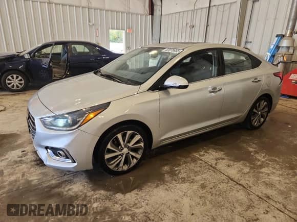 2019 Hyundai Accent Limited z VIN 3KPC34A30KE069575, wystawiony jako Copart lot #82078955 z przebiegiem 54 826 mil mil oraz Szkoda całkowita • Salvage title. Historia ofert i sprzedaży dostępna na DreamBid. Obrazek 1.