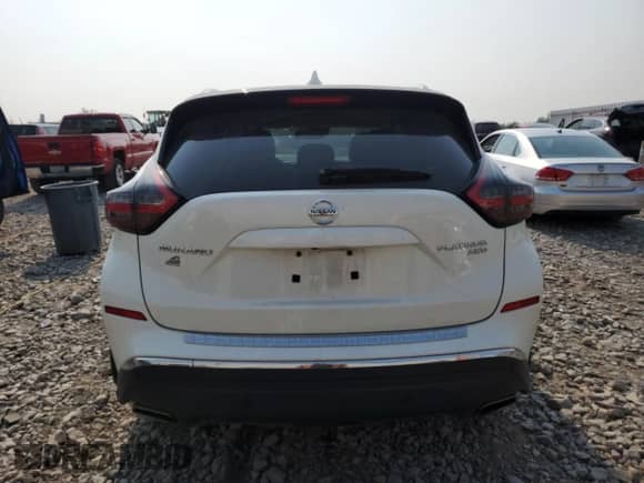 2020 Nissan Murano Platinum with VIN 5N1AZ2DSXLN174629, listed as a Copart auction lot 66886085 with 50,897 mi miles and Salvage title. Bid and sale history available at DreamBid. Image 6.