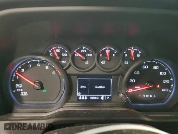 2024 Chevrolet Silverado 1500 Work Truck with VIN 1GCRAAEK0RZ282640, listed as a Copart auction lot 71869974 with 11,398 mi miles and Salvage title. Bid and sale history available at DreamBid. Image 9.
