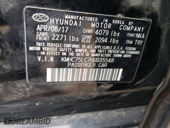 2017 Hyundai Ioniq SEL с VIN KMHC75LC7HU035548, выставлен на аукционе Copart как лот 75334243 с пробегом 81 165 миль миль и . История ставок и продаж доступна на DreamBid. Изображение 12.