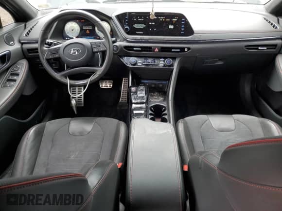 2022 Hyundai Sonata N Line с VIN KMHL14JC1NA219461, выставлен на аукционе Copart как лот 80148225 с пробегом 64 201 миль миль и Списание • Salvage title. История ставок и продаж доступна на DreamBid. Изображение 8.