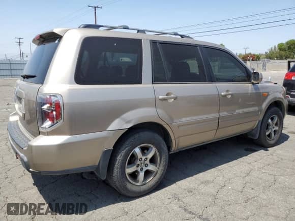 2006 Honda Pilot EX-L z VIN 5FNYF28776B044120, wystawiony jako Copart lot #62156445 z przebiegiem 186 730 mil mil oraz Szkoda całkowita • Salvage title. Historia ofert i sprzedaży dostępna na DreamBid. Obrazek 3.