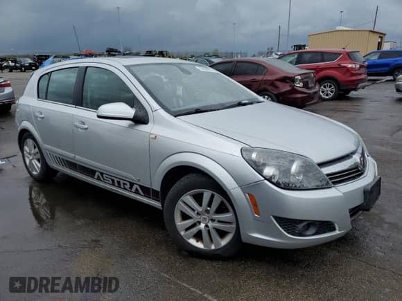 2008 Saturn Astra XR with VIN W08AT671585087365, listed as a Copart auction lot 54556935 with 159,949 mi miles and Salvage title. Bid and sale history available at DreamBid. Image 4.