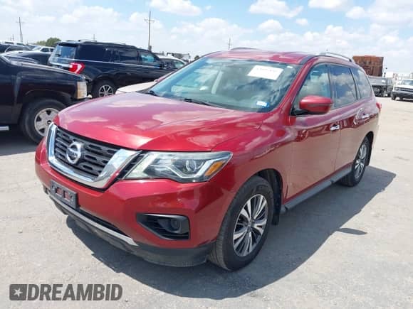 2017 Nissan Pathfinder SL with VIN 5N1DR2MM6HC908524, listed as a IAAI auction lot 43097195 with 131,047 mi miles and . Bid and sale history available at DreamBid. Image 2.