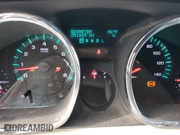 2011 Chevrolet Traverse 1LT with VIN 1GNKRGED7BJ282175, listed as a Copart auction lot 70515985 with 251,865 mi miles and Salvage title. Bid and sale history available at DreamBid. Image 9.