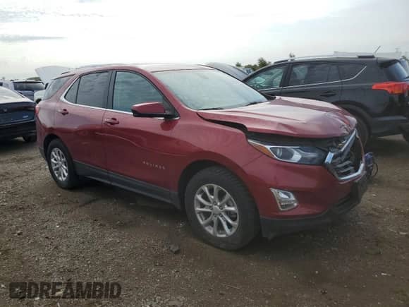 2021 Chevrolet Equinox LT with VIN 2GNAXUEV3M6101663, listed as a Copart auction lot 81252945 with 66,017 mi miles and Salvage title. Bid and sale history available at DreamBid. Image 4.