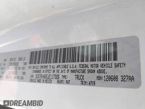 2018 Ram ProMaster Cargo z VIN 3C6TRVAG5JE117326, wystawiony jako IAAI lot #42113340 z przebiegiem 180 561 mil mil oraz . Historia ofert i sprzedaży dostępna na DreamBid. Obrazek 9.