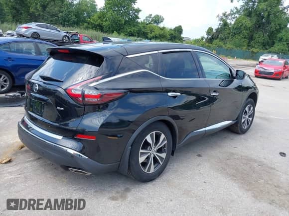 2021 Nissan Murano S with VIN 5N1AZ2AS4MC143281, listed as a IAAI auction lot 43005527 with 41,407 mi miles and . Bid and sale history available at DreamBid. Image 4.