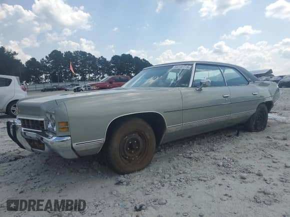 1972 Chevrolet Caprice с VIN 1N39R2D235350, выставлен на аукционе Copart как лот 68200775 с пробегом 78 954 миль миль и Списание • Salvage title. История ставок и продаж доступна на DreamBid. Изображение 1.