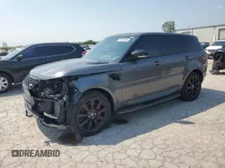 2018 Land Rover Range Rover Sport with VIN SALWR2RE2JA805397, listed as a Copart auction lot 67916585 with 22,329 mi miles and Salvage title. Bid and sale history available at DreamBid. Image 1.