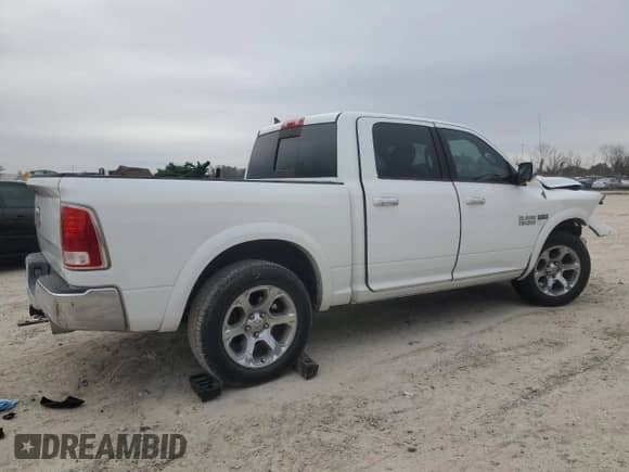2013 Ram 1500 Laramie with VIN 1C6RR6NT0DS566115, listed as a Copart auction lot 46611795 with 201,942 mi miles and Salvage title. Bid and sale history available at DreamBid. Image 3.