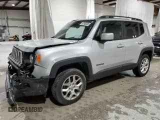 2017 Jeep Renegade Latitude with VIN ZACCJBBBXHPF40014, listed as a Copart auction lot 87248335 with 36,999 mi miles and Salvage title. Bid and sale history available at DreamBid. Image 1.