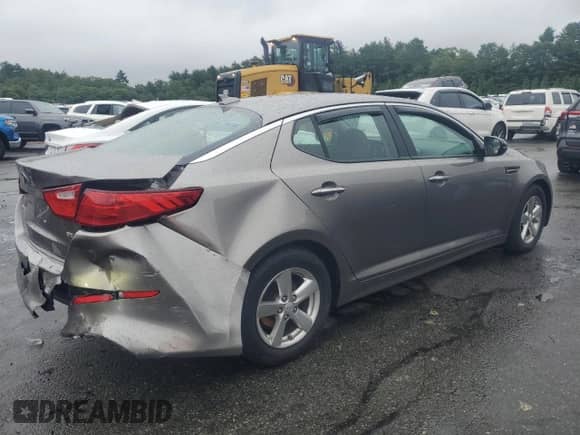2015 Kia Optima LX z VIN 5XXGM4A70FG511768, wystawiony jako Copart lot #64061395 z przebiegiem 99 365 mil mil oraz Szkoda całkowita • Salvage title. Historia ofert i sprzedaży dostępna na DreamBid. Obrazek 3.